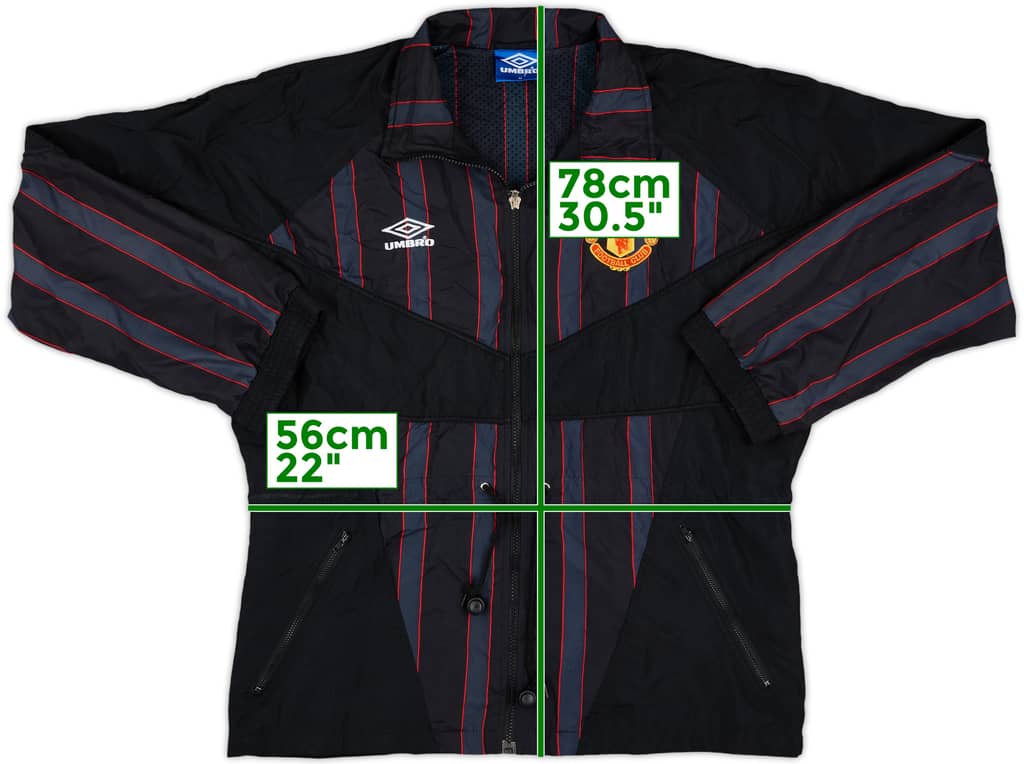 1993-94 Manchester United Umbro Track Jacket - 8/10 - (M)