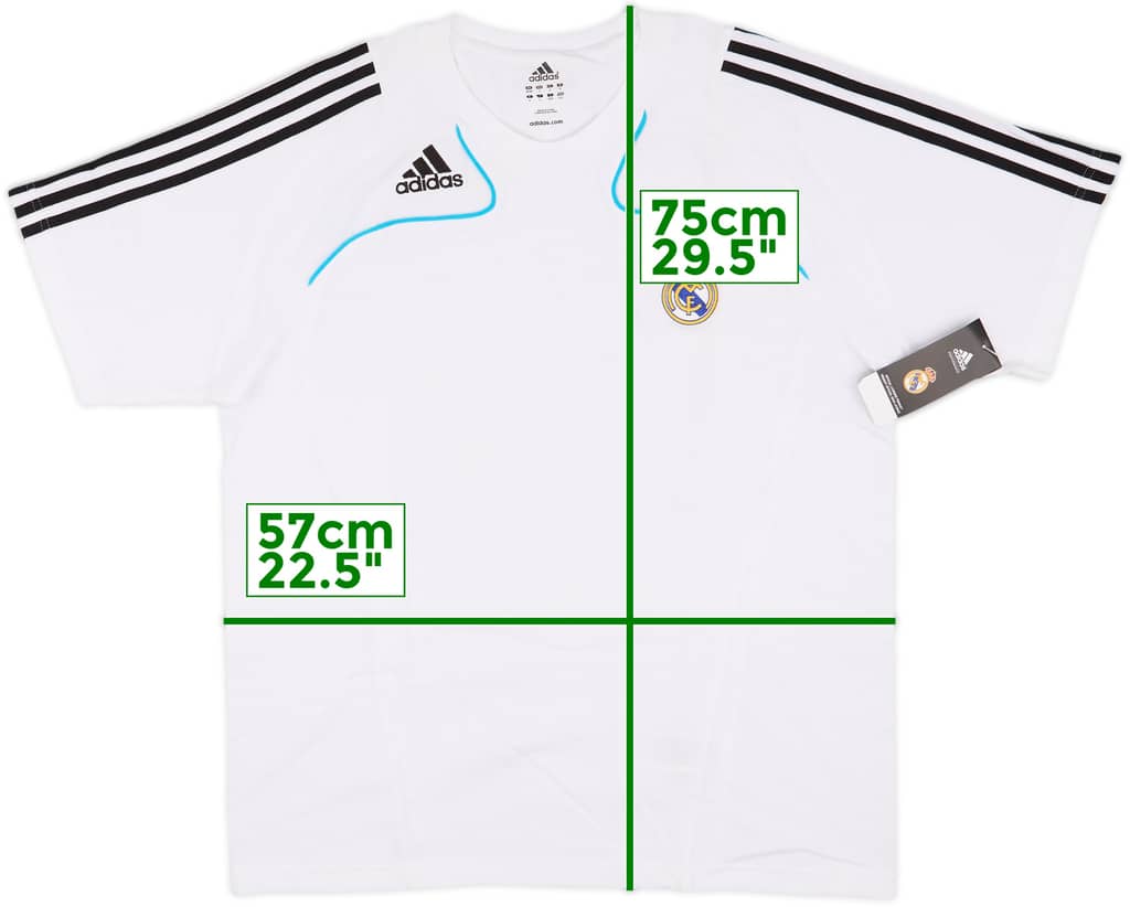 2008-09 Real Madrid adidas Cotton Tee (L/XL)