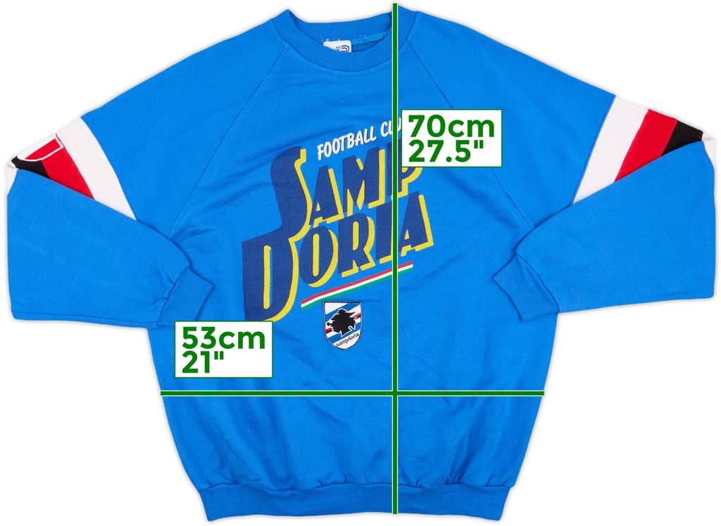 1990-91 Sampdoria Le Felpe Dei Grandi Club Sweat Top - 8/10 - (L)