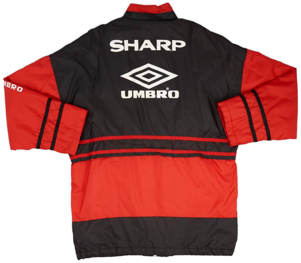 1992-93 Manchester United Umbro Padded Bench Coat - 9/10 - (L)