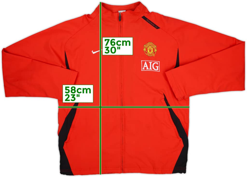 2007-08 Manchester United Nike Track Jacket - 8/10 - (L)