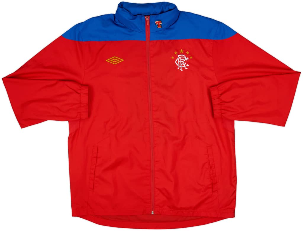 2011-12 Rangers Umbro Hooded Rain Jacket - 8/10 - (XL)
