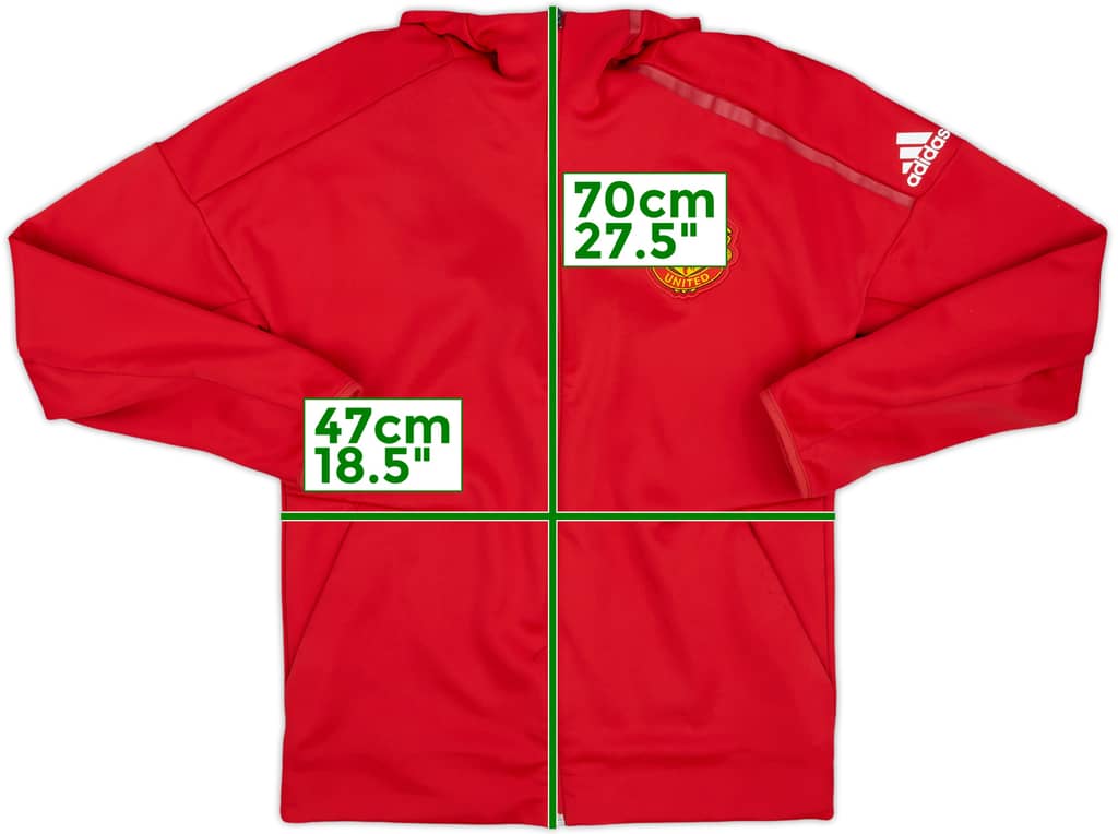 2016-17 Manchester United Nike Hooded Track Jacket - 8/10 - (M)