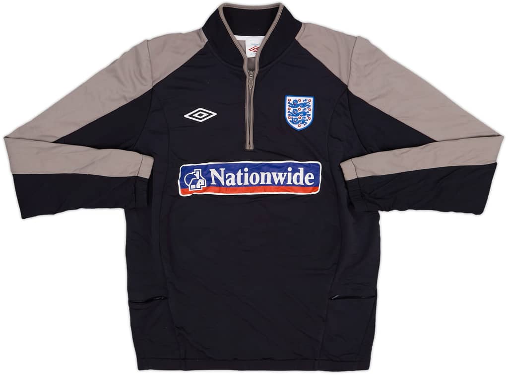 2010-11 England Umbro 1/4 Zip Drill Top - 7/10 - (L)
