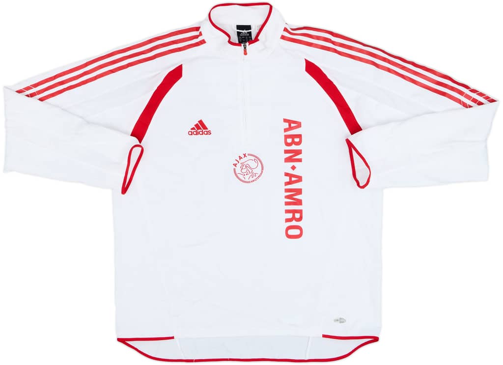 2005-06 Ajax adidas 1/4 Zip Sweat Top - 9/10 - (XL)
