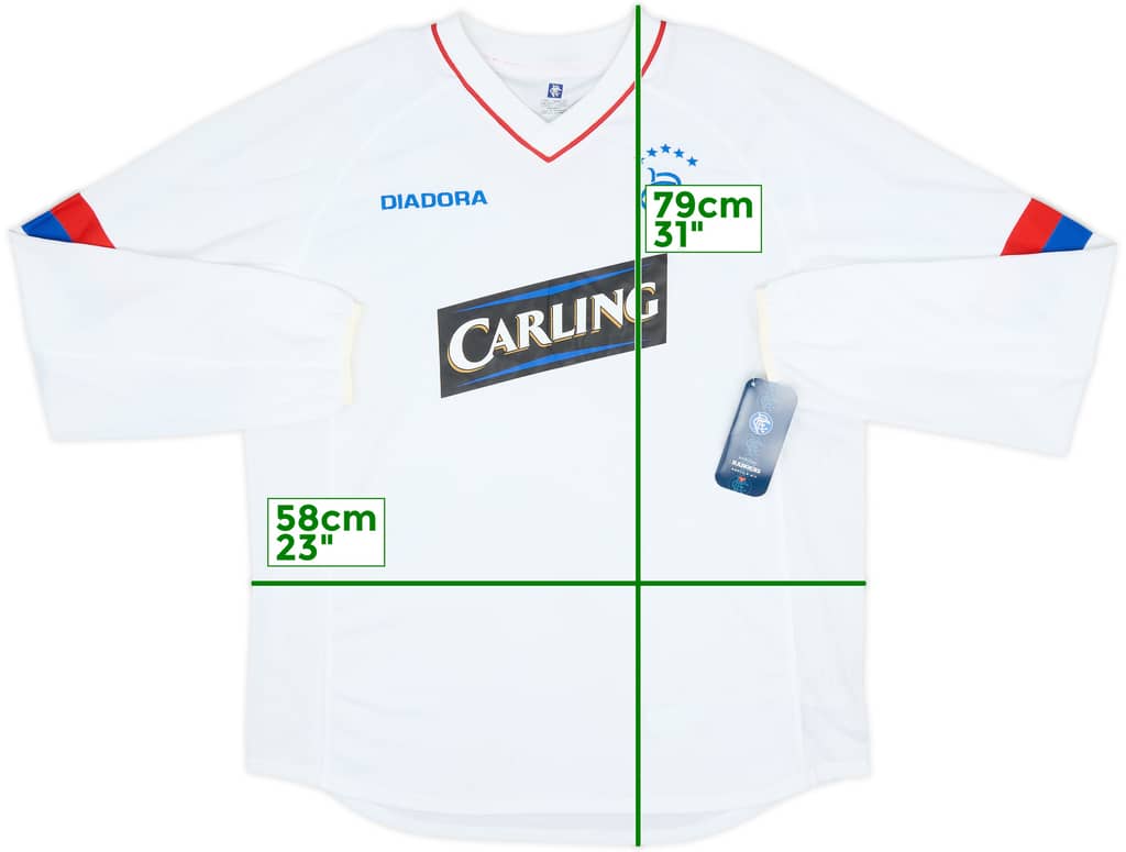 2003-04 Rangers Third L/S Shirt (L)