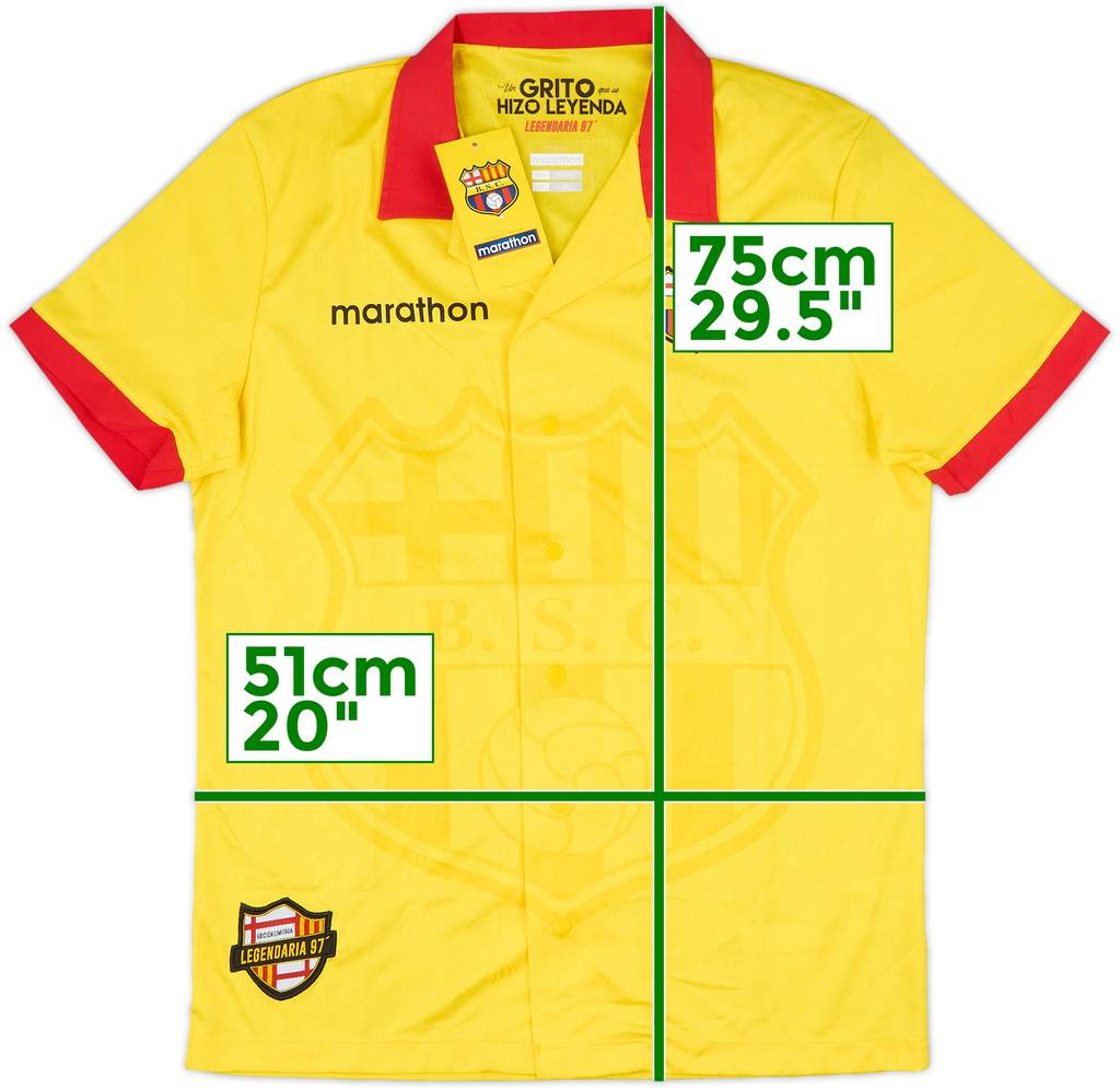2017-18 Barcelona SC Legendaria 97 Retro Home Shirt (M)