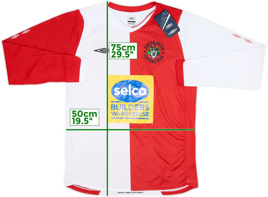 2006-07 Ashton United Home L/S Shirt (S)