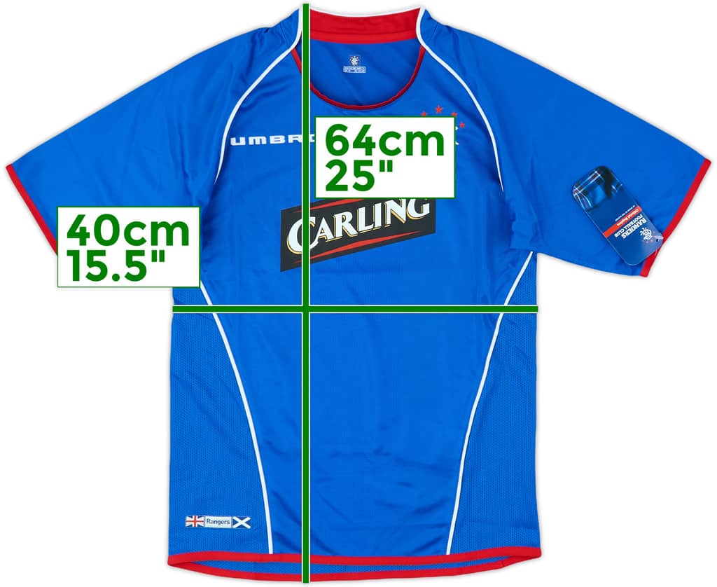 2005-06 Rangers Home Shirt (S.Boys)