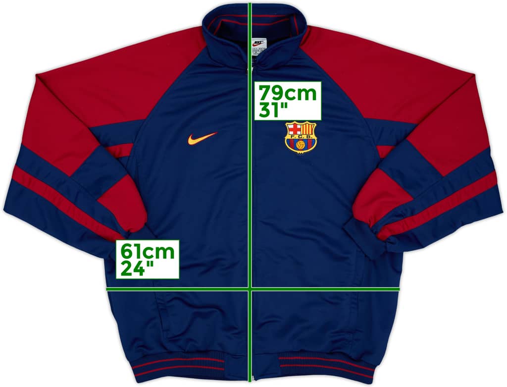 1998-99 Barcelona Nike Track Jacket - 10/10 - (XL)