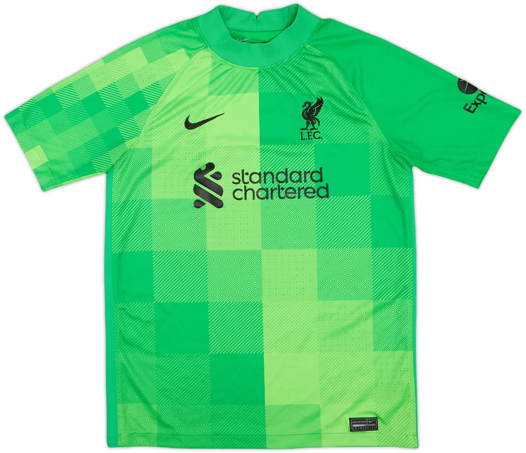 2021-22 Liverpool GK S/S Shirt - 6/10 - (XL.Boys)