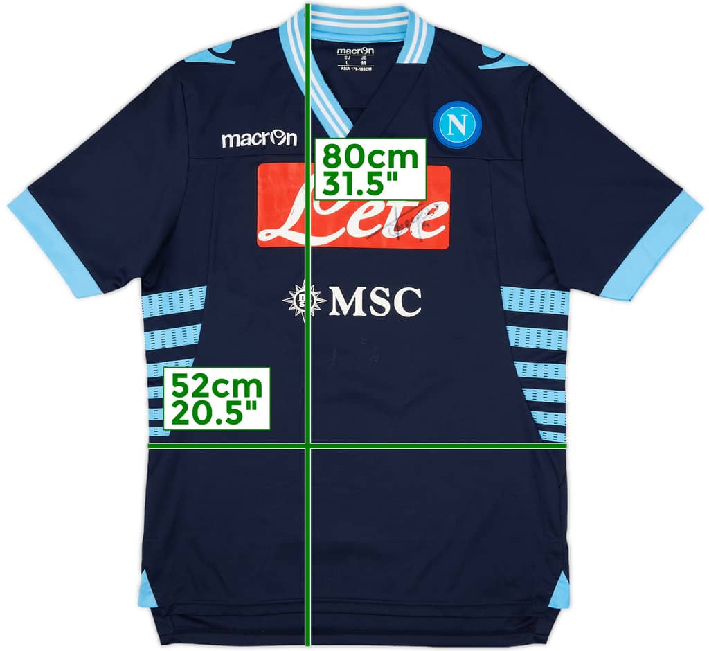 2012-13 Napoli Signed Away Shirt - 5/10 - (L)