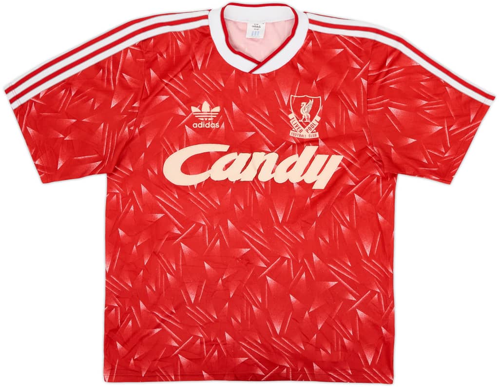 1989-91 Liverpool Camiseta Local - 5/10 - (M/L)