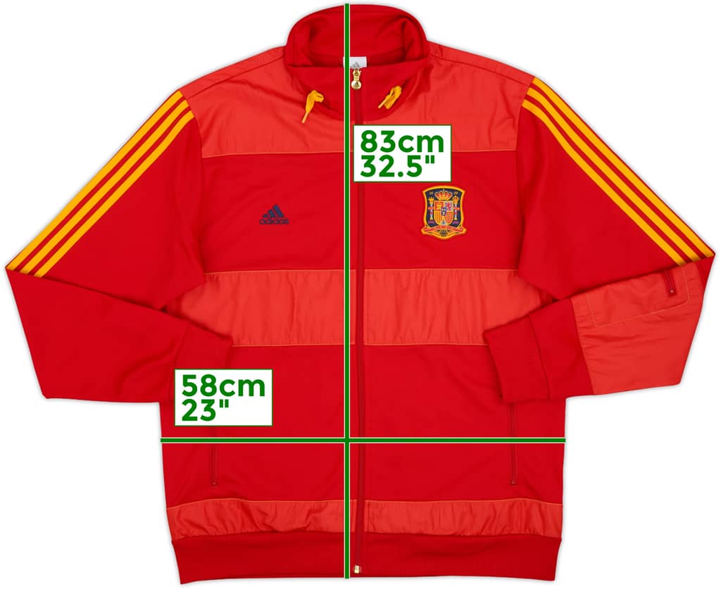 2010-11 España adidas Chaqueta de chándal - 8/10 - (XL)