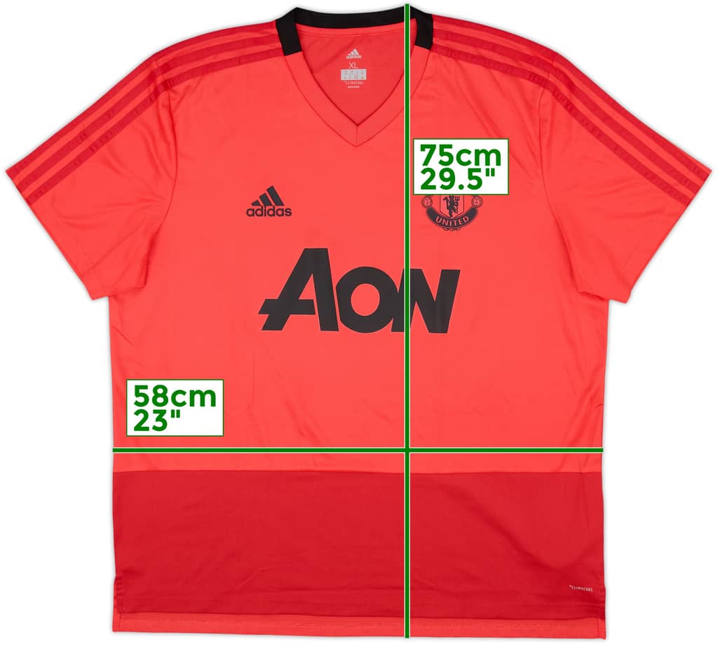 2018-19 Manchester United adidas Training Shirt - 8/10 - (XL)