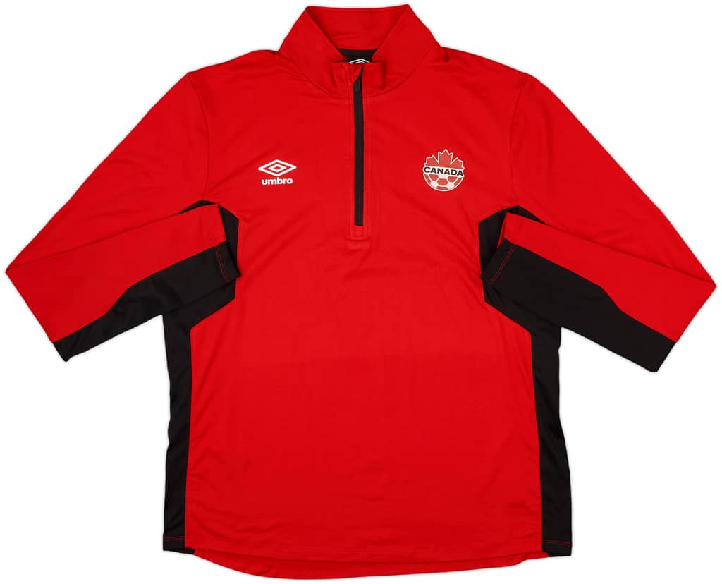 2015-16 Canada Umbro 1/4 Zip Top de entrenamiento - 8/10 - (XL)