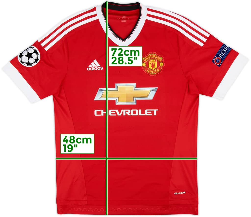 2015-16 Manchester United Home Shirt - 10/10 - (M)