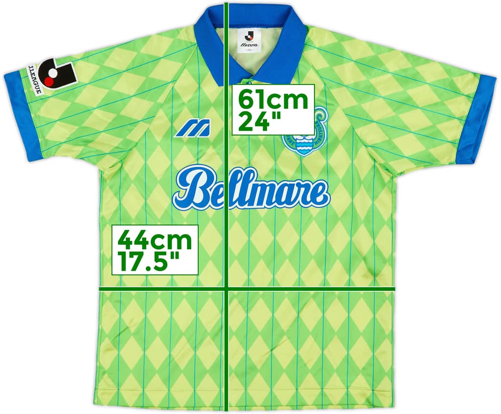 1993-95 Bellmare Hiratsuka Home Shirt - 8/10 - (M.Boys)