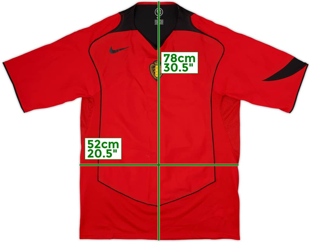 Camiseta versión jugador de local de Belgium 2004-06 - 8/10 - (L)