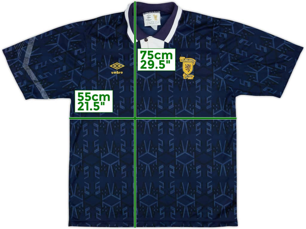 1991-94 Scotland Home Shirt - 5/10 - (L)