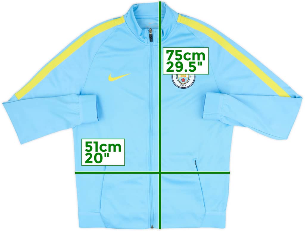 2016-17 Manchester City Nike Track Jacket - 7/10 - (M)