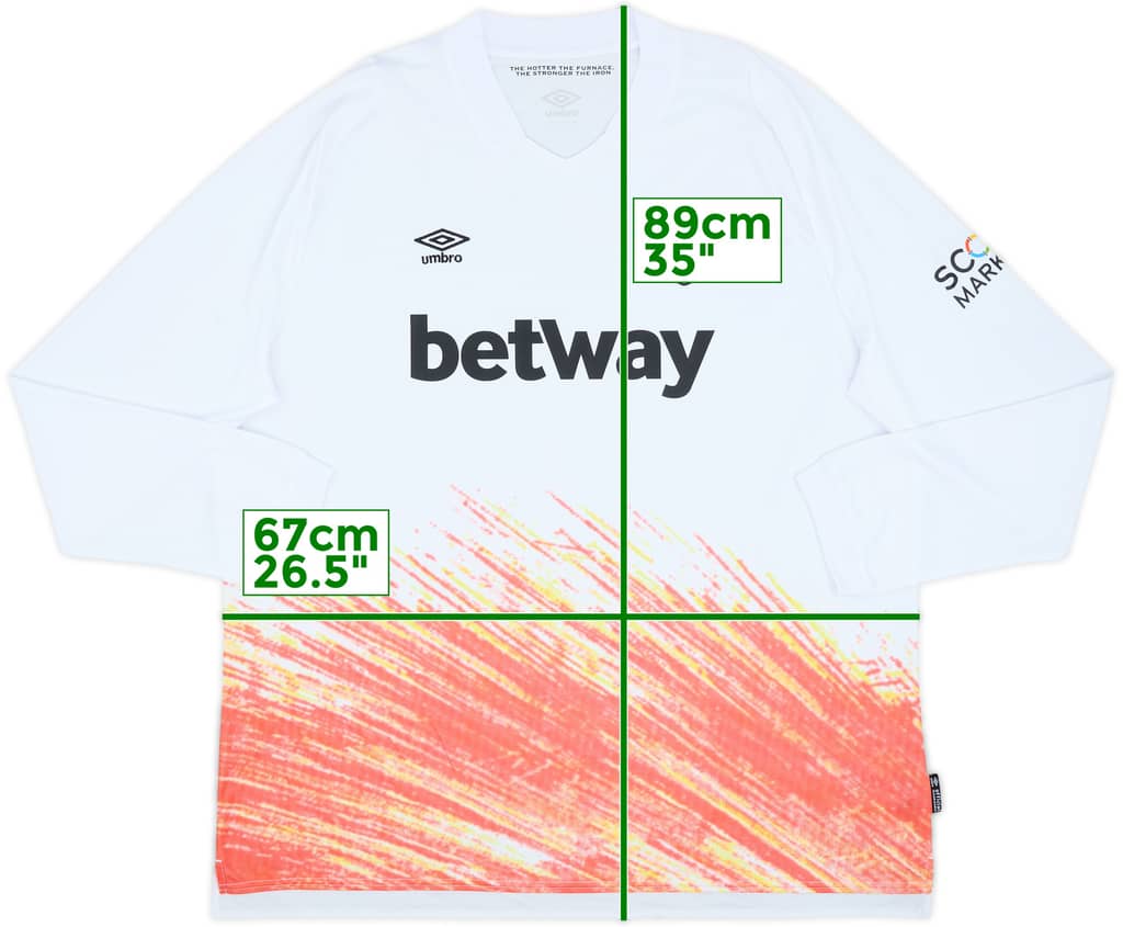 2022-23 West Ham Third L/S Shirt - 9/10 - (4XL)