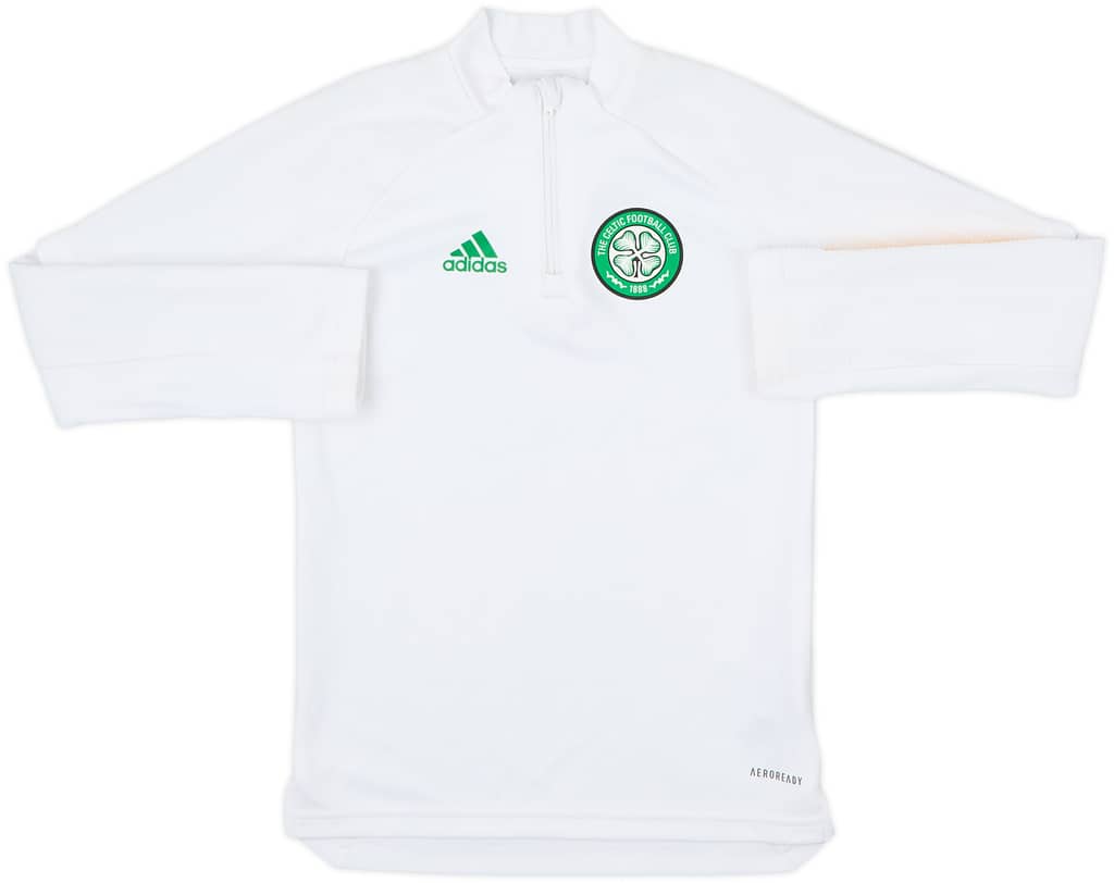 2020-21 Celtic adidas 1/4 Zip Training Top - 8/10 - (7-8 Years)