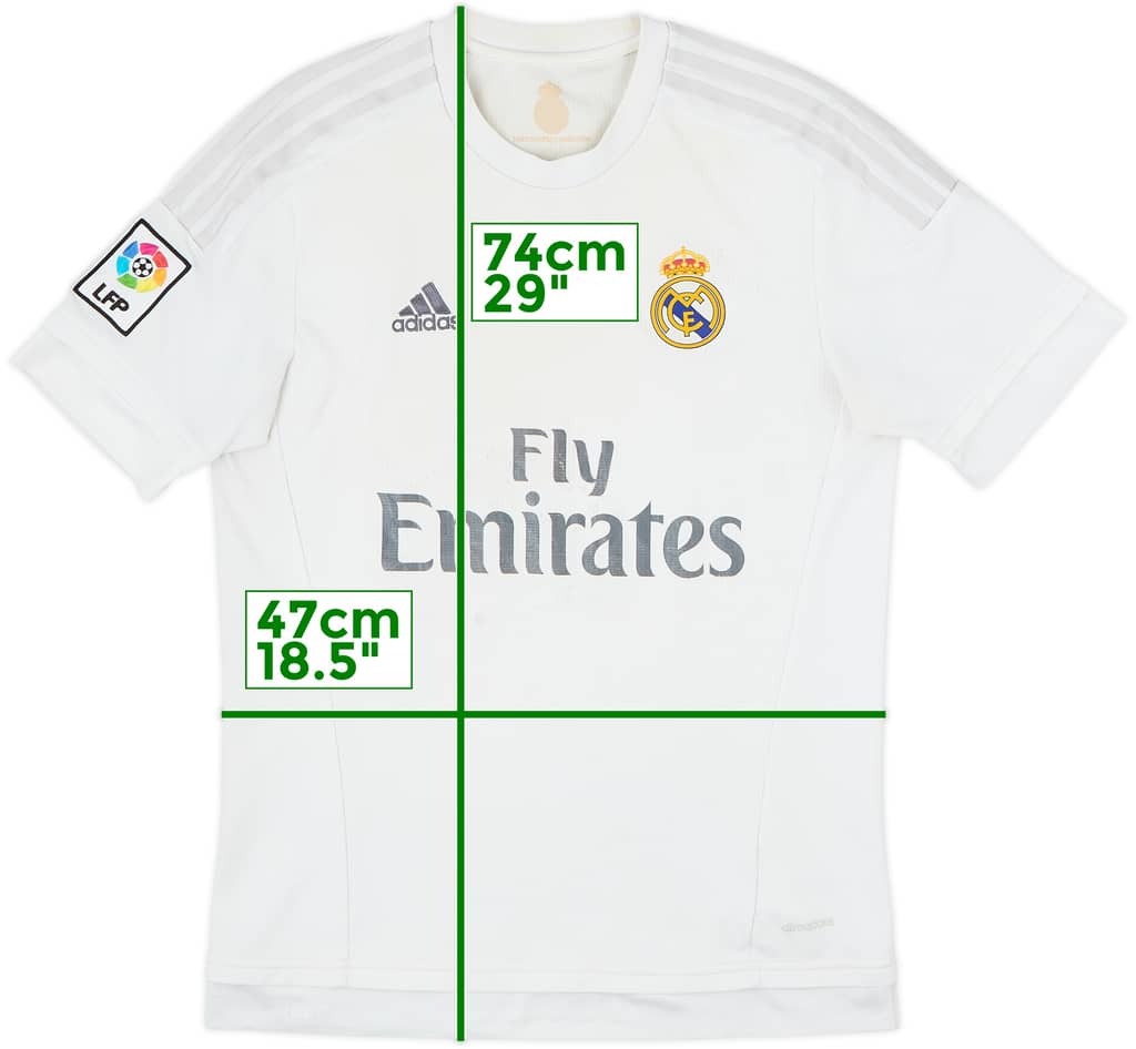 2015-16 Real Madrid Home Shirt - 3/10 - (M)
