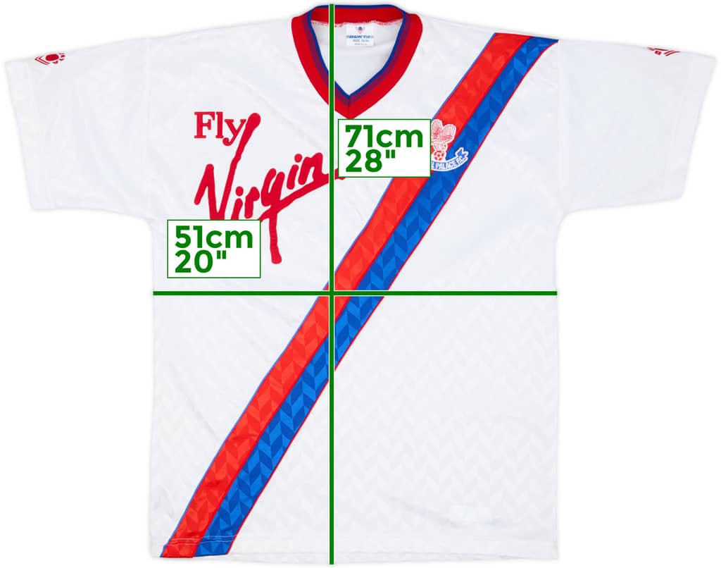 1989-90 Crystal Palace Away Shirt - 10/10 - (M)