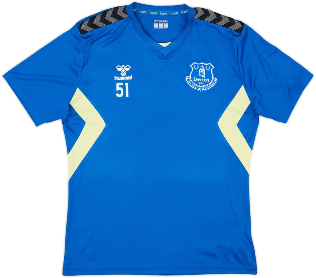 2023-24 Everton Hummel Player Issue Training Shirt #51 - 9/10 - (M)
