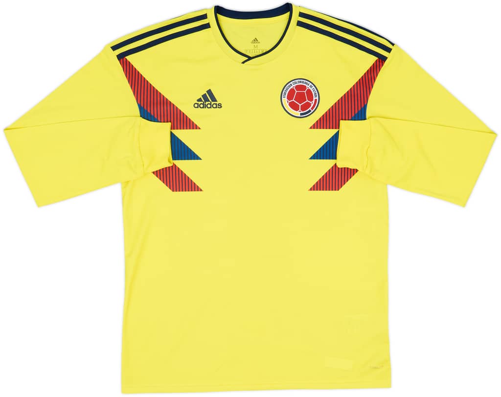 2018-19 Colombia Home L/S Shirt - 10/10 - (M)
