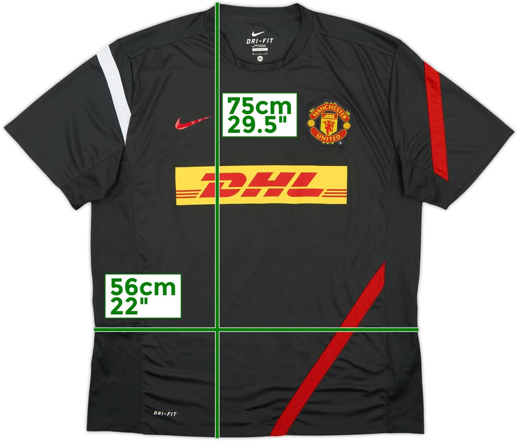 2012-13 Manchester United Nike Training Shirt - 10/10 - (XL)