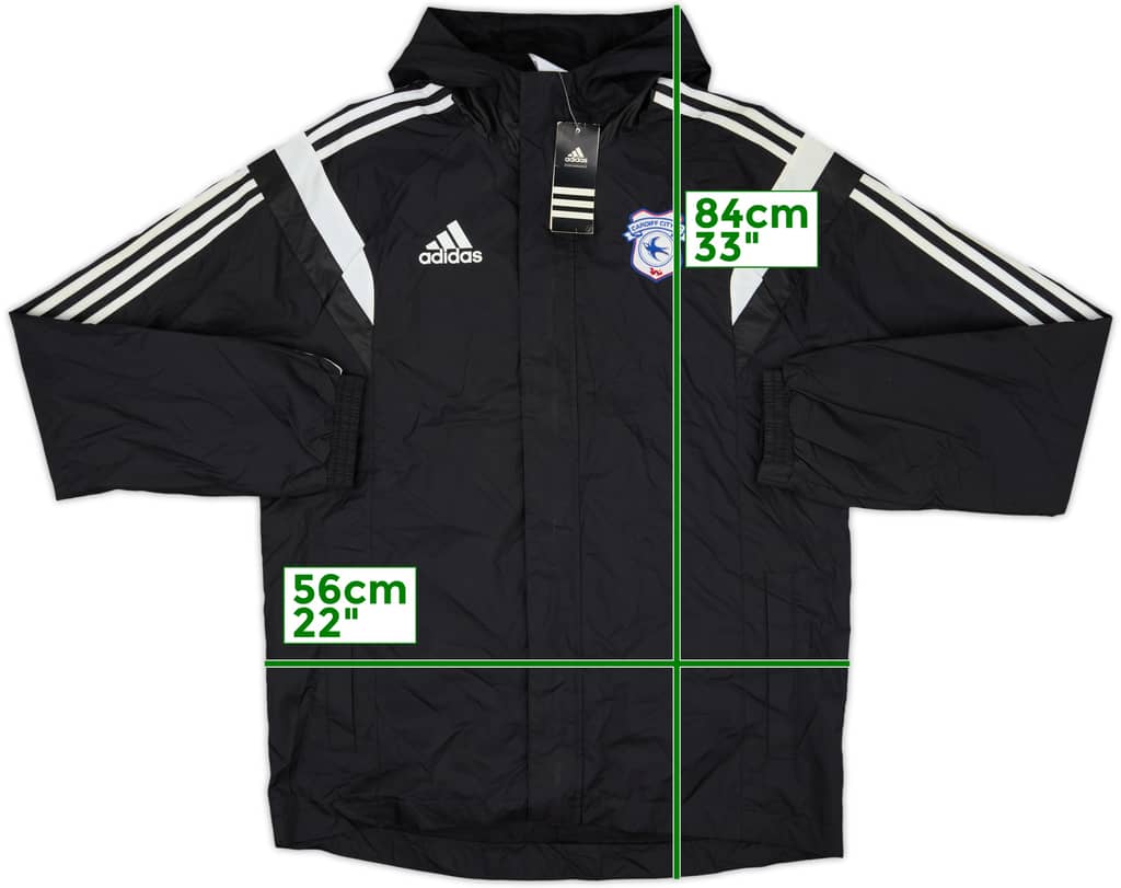 Chaqueta impermeable con capucha adidas del Cardiff City 2015-16 (M)