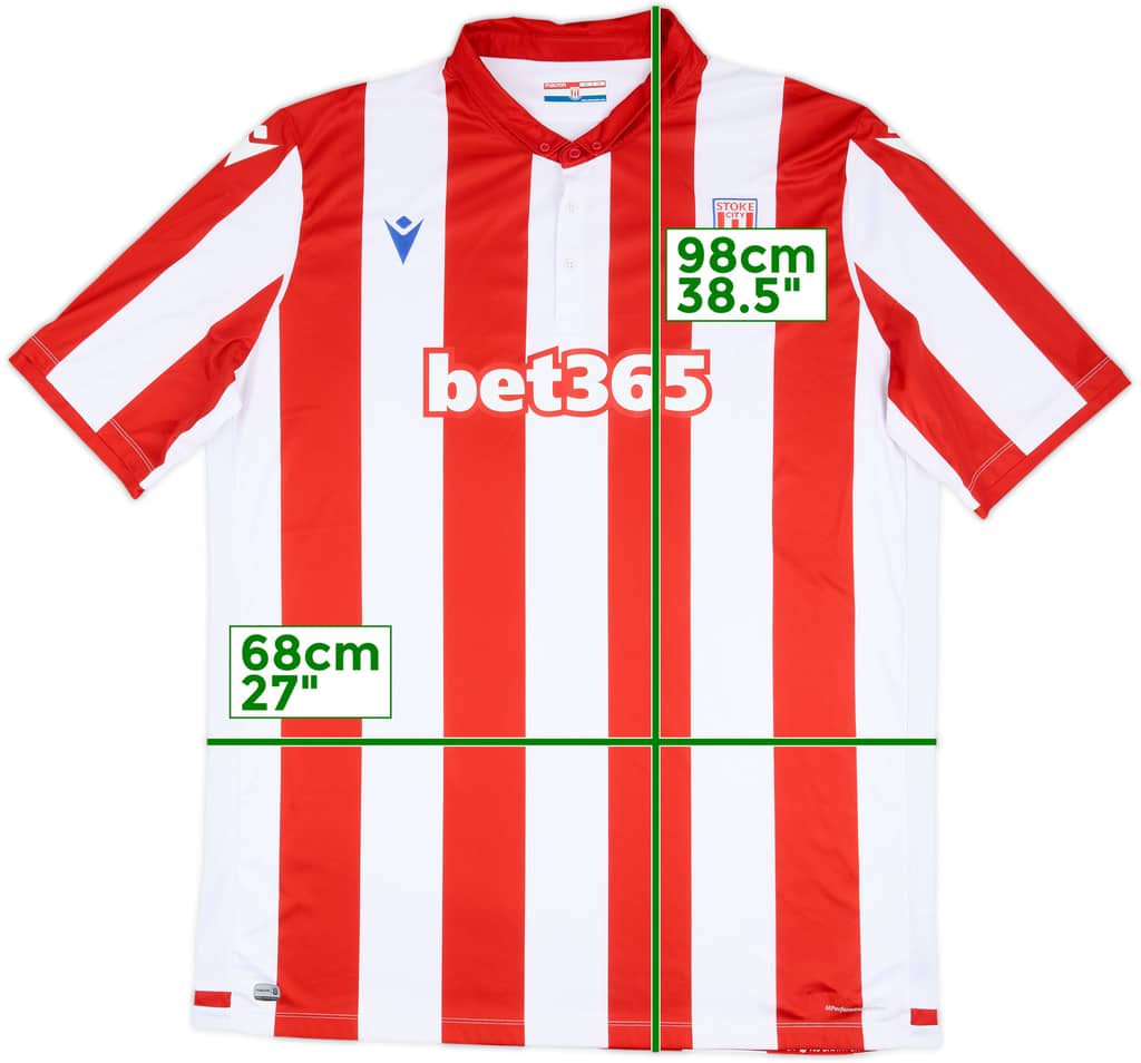 2019-20 Stoke City Home Shirt - 9/10 - (7XL)