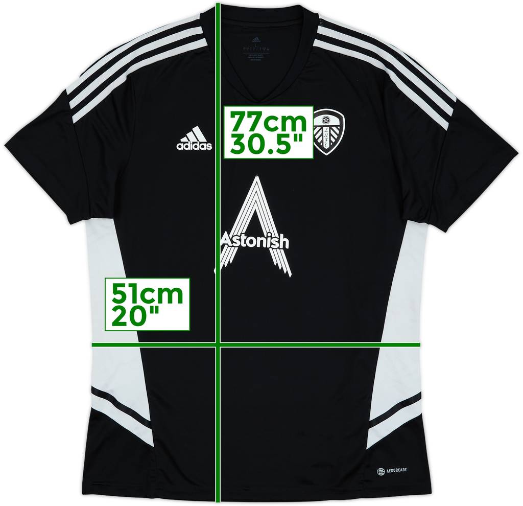 2022-23 Leeds adidas Camiseta de entrenamiento - 6/10 - (L)