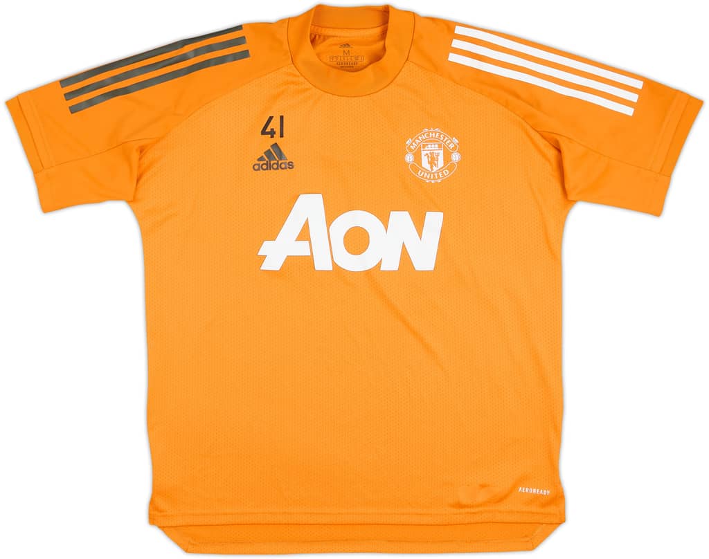 2020-21 Manchester United Player Issue adidas Training Shirt #41 - 8/10 - (M)