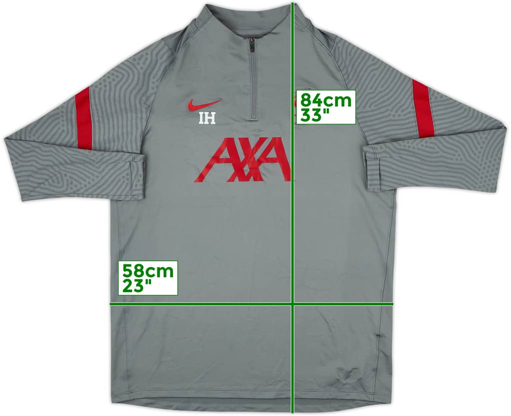 2020-21 Liverpool Staff Issue Nike 1/4 Zip Training Top IH - 8/10 - (XL)