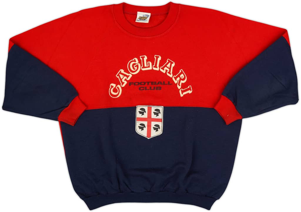 1990-91 Cagliari Le Felpe Dei Grandi Club Sweat Top - 7/10 - (M)