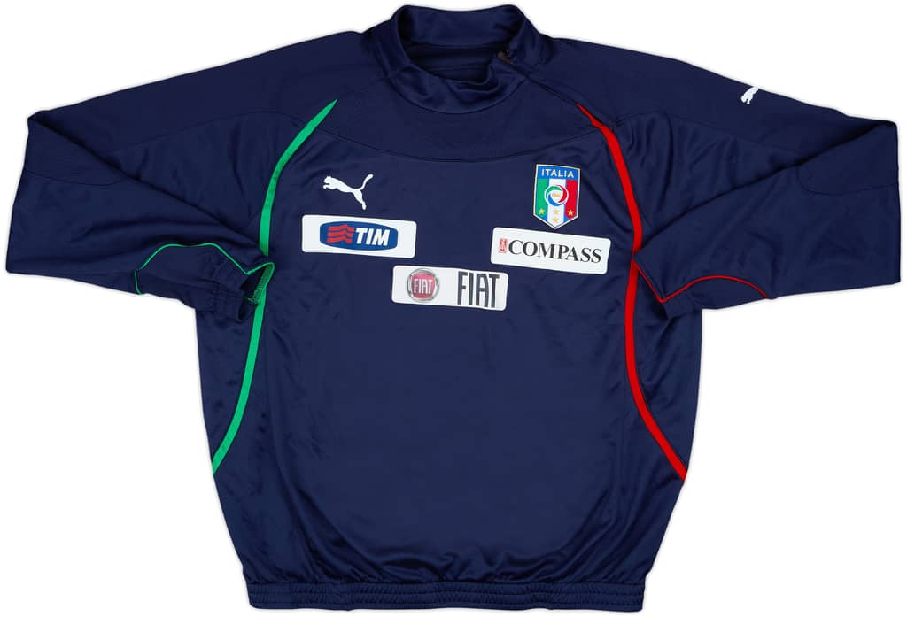 2010-12 Italy Player Issue Puma 1/4 Zip Drill Top - 8/10 - (L)