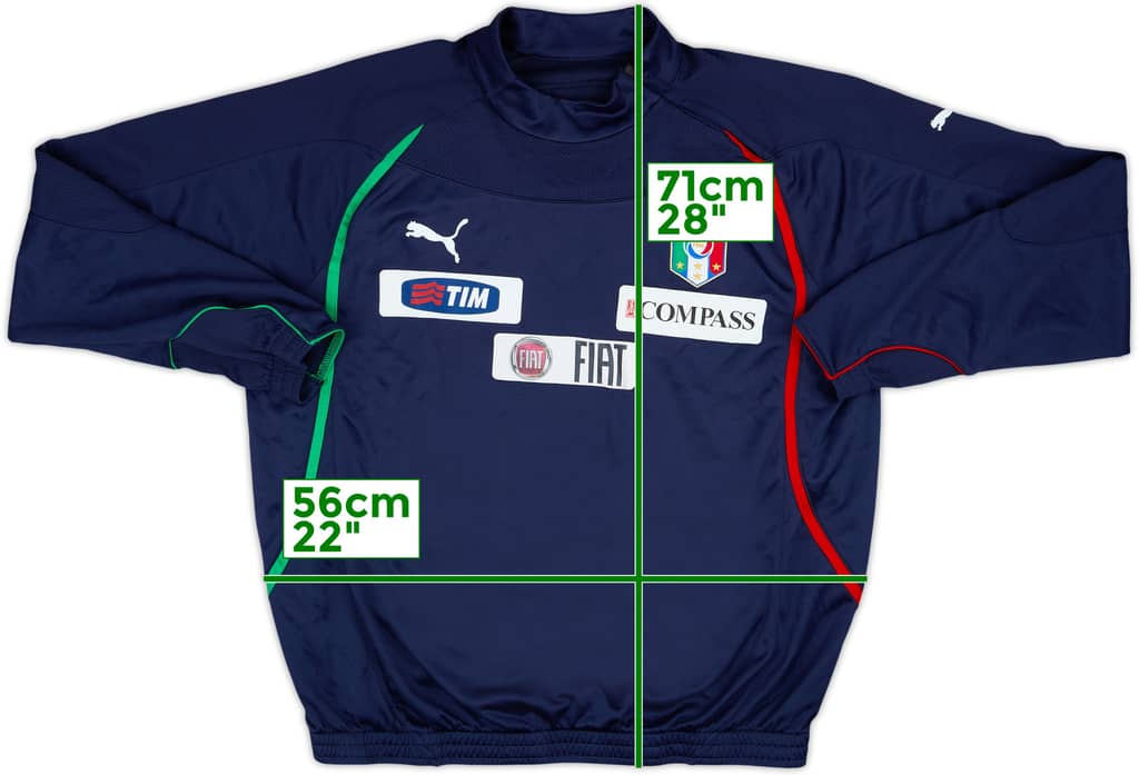 2010-12 Italy Player Issue Puma 1/4 Zip Drill Top - 8/10 - (L)