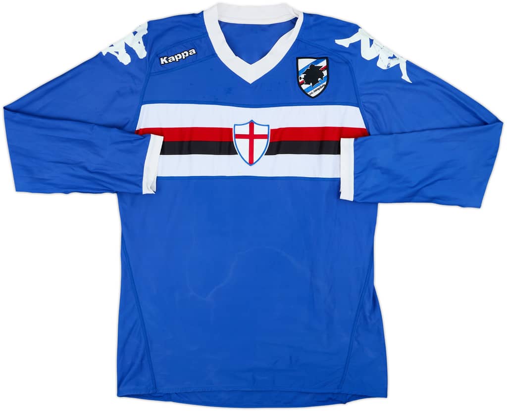 Camiseta de manga larga de local del Sampdoria 2010-11 Gastadello #28 - 5/10 - (XL)