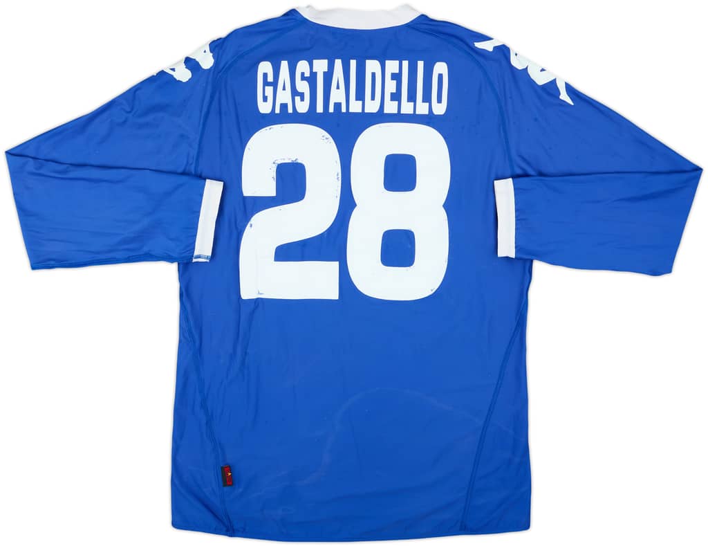 Camiseta de manga larga de local del Sampdoria 2010-11 Gastadello #28 - 5/10 - (XL)