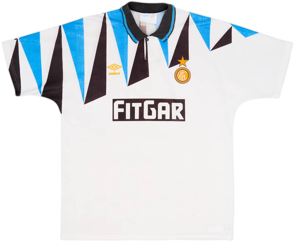 1991-92 Inter Milan Away Shirt - 6/10 - (XL)