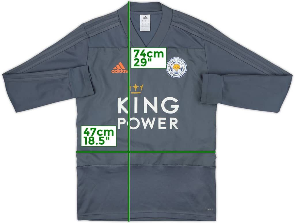 2018-19 Leicester City adidas Sweat Top - 8/10 - (S)