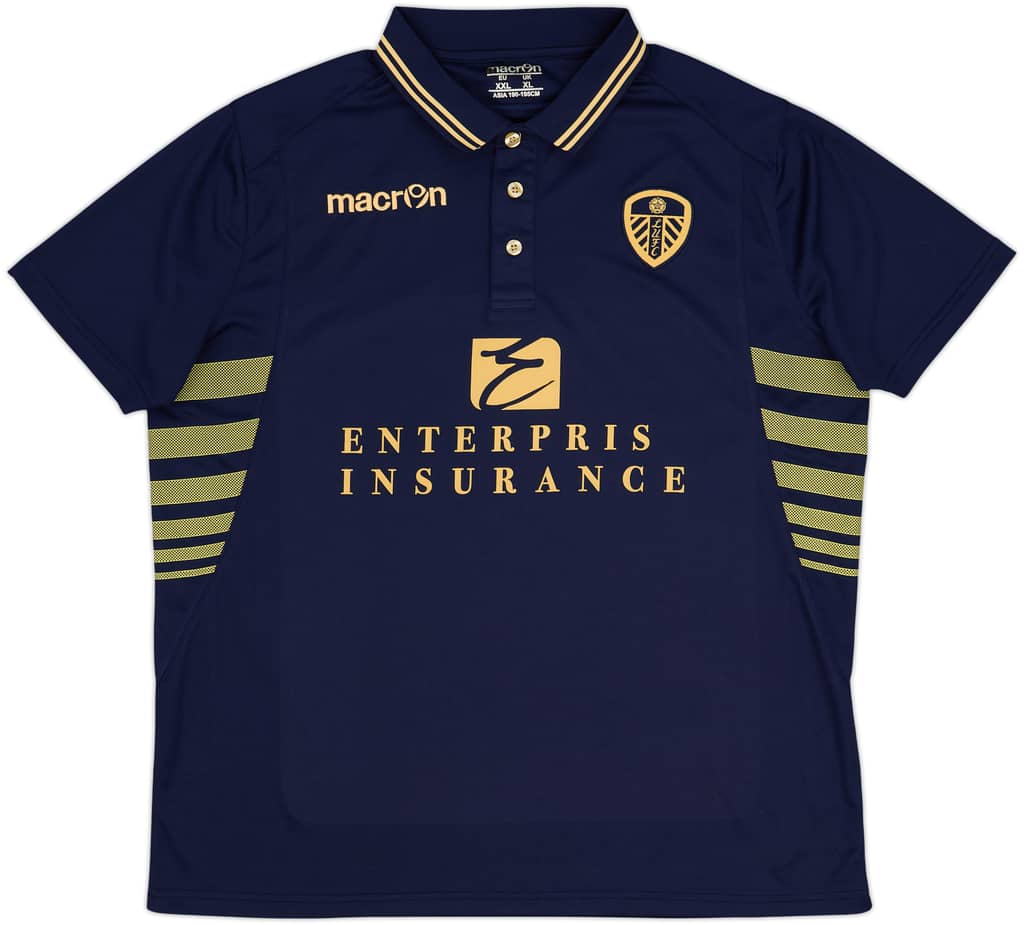 2013-14 Leeds United Macron Polo shirt - 9/10 - (XL)