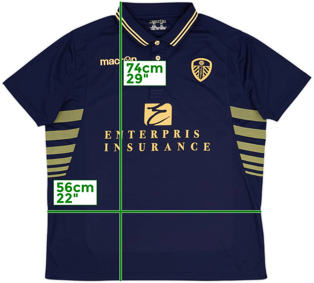 2013-14 Leeds United Macron Polo shirt - 9/10 - (XL)