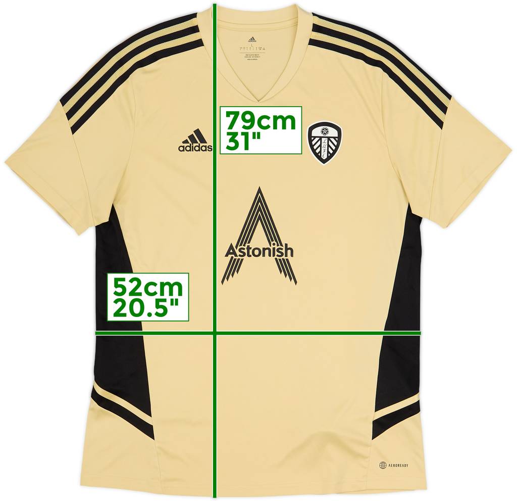 Camiseta adidas de entrenamiento del Leeds United 2022-23 - 9/10 - (L)