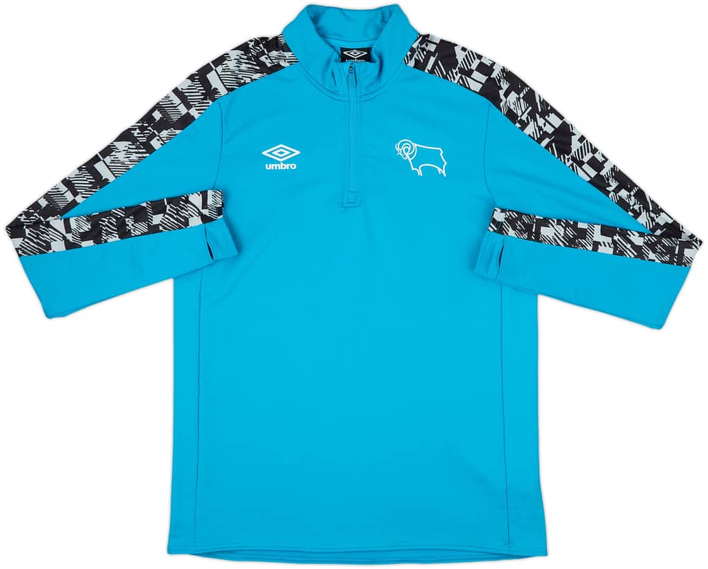Top de entrenamiento con cremallera 1/4 Umbro del Derby County 2018-19 - 8/10 - (L)