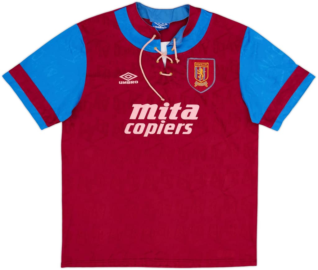 1992-93 Aston Villa Home Shirt - 7/10 - (XL)