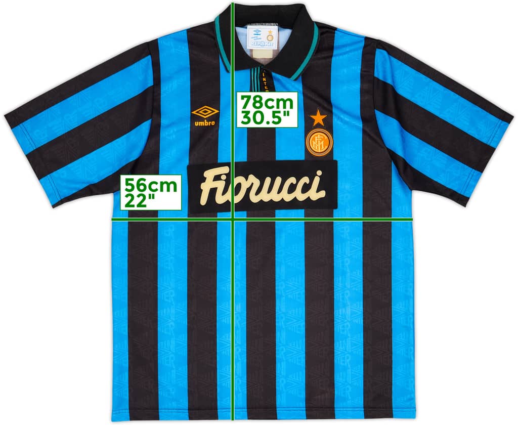 1992-94 Inter Milan Home Shirt - 8/10 - (XL)